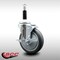 Service Caster 5'' SS Thermoplastic Rubber Swivel 7/8'' Expanding Stem Caster with Brake SCC-SSEX20S514-TPRB-TLB-78 - alternate 4